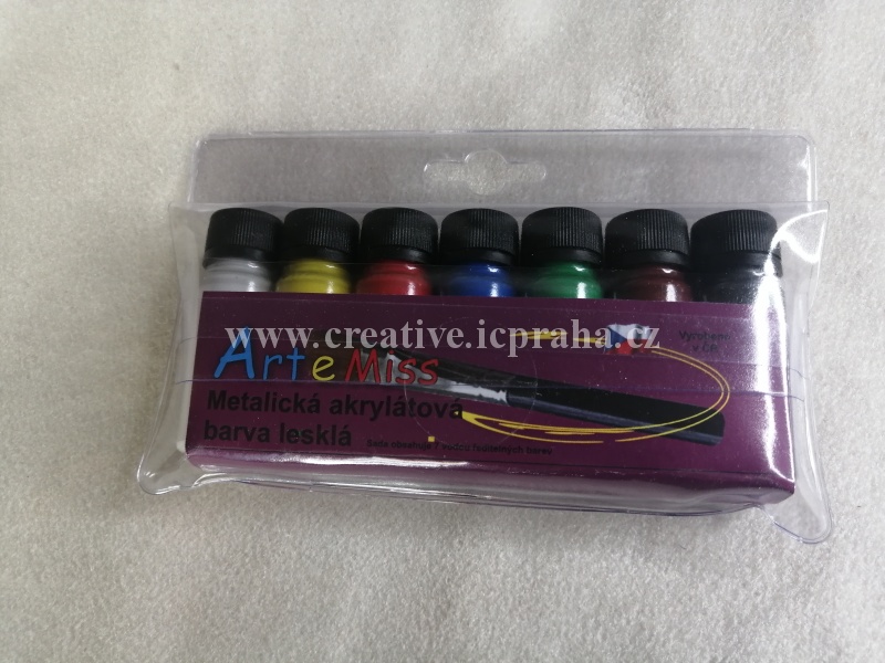 ArteMiss sada akryl metal.univerzal barvy - 7x12g 